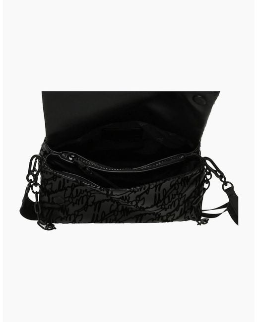 Steve Madden Black Rectangle Shape Cross Body Bag With Chain