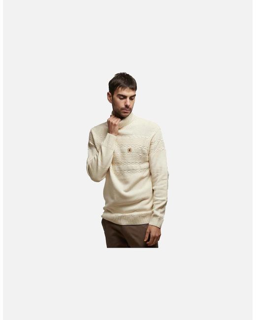 Gabicci Blue Emilio Nautical Style Roll Neck, Long Sleeve Sweater for men