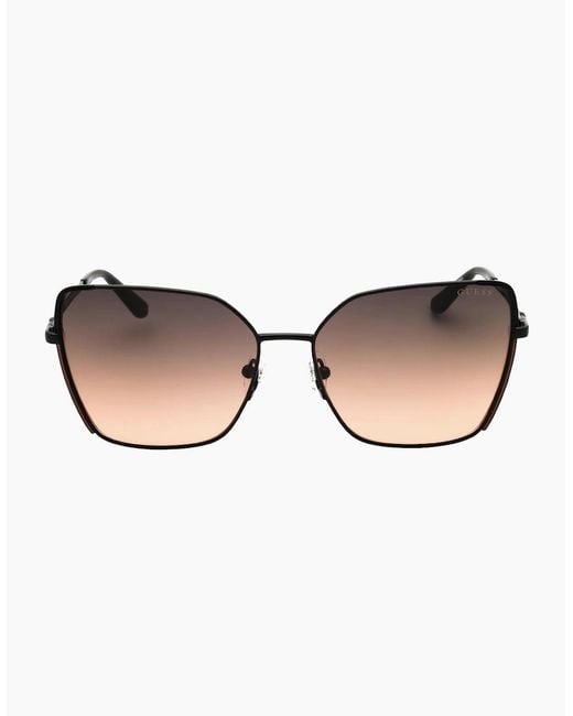 Guess Brown Shiny Framed Sunglasses