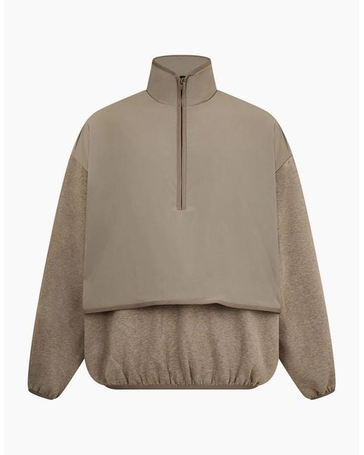 Fear Of God Gray Quarter Zip Fleece for men