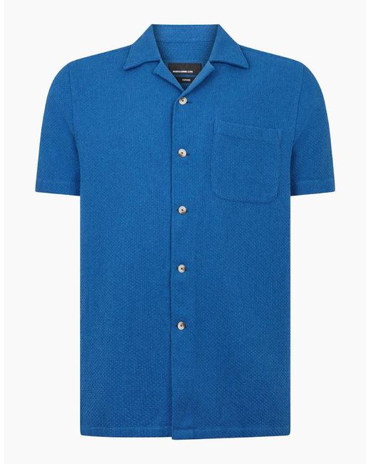 Remus Uomo Blue Ss Shirt 13988 24