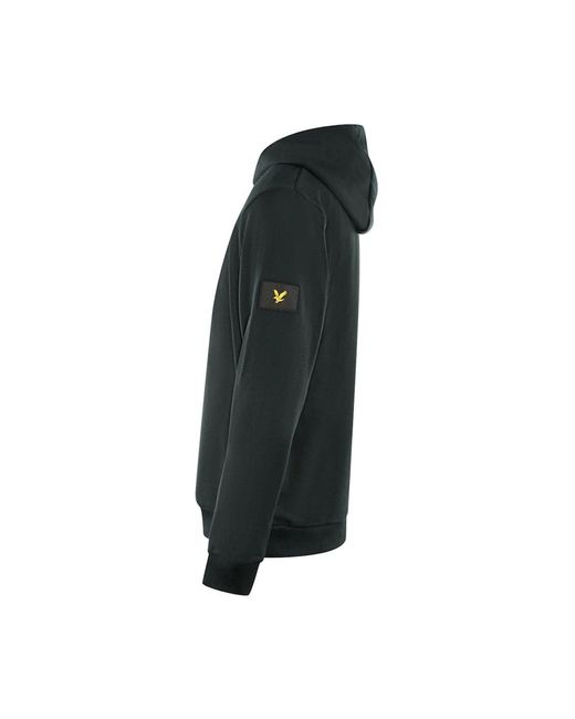 Lyle & Scott Green Lyle & Scott Plain Pull-Over Hoodie for men