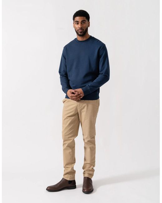 Boss Blue Boss Wesmall Crew Sweatshirt for men