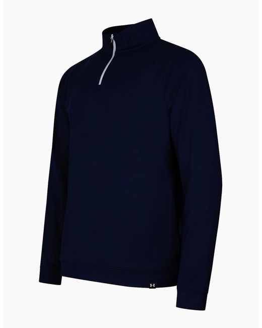 Under Armour Blue Quarter Zip Fleece Top for men