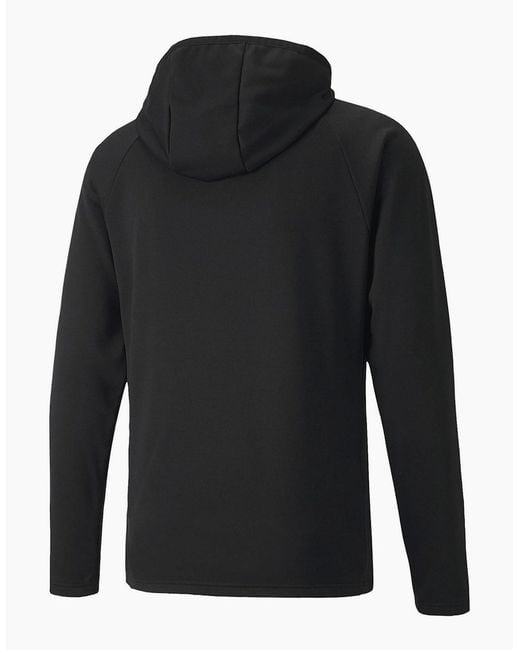 PUMA Black Teamliga Training Fleece Hoody for men
