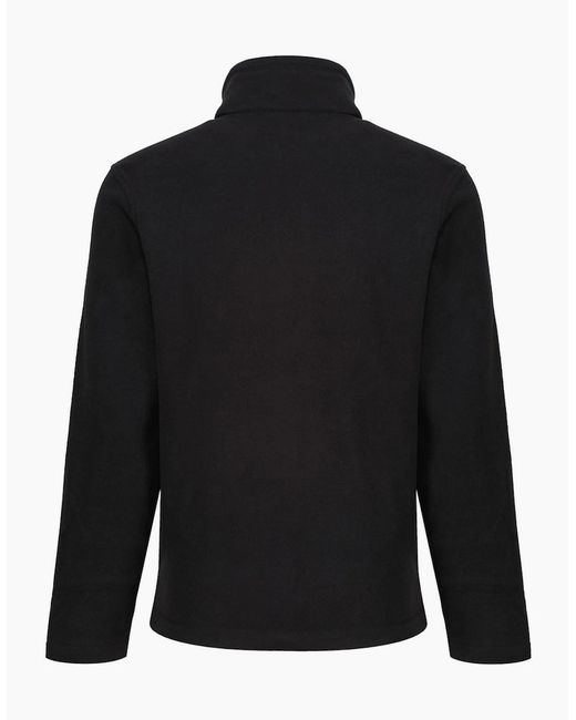 Regatta Black Professional Plain Micro Fleece Full Zip Jacket (Layer Lite) for men