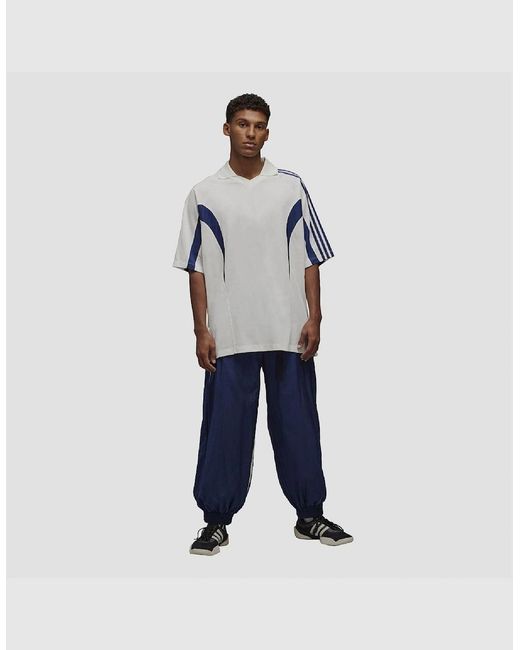 Y-3 Blue Cut Line T Shirt for men