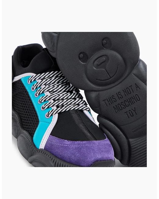 Moschino Blue Low Top Trainers for men