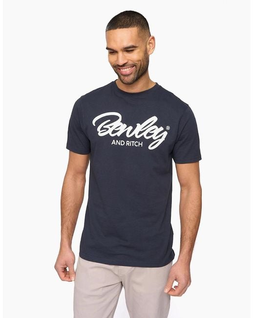 Bewley & Ritch Blue Bewley & Ritch Yardley T-Shirt for men