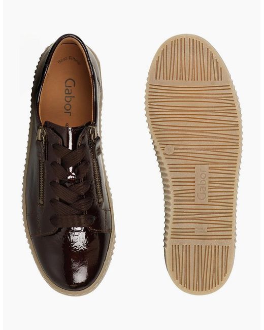 Gabor Brown Wisdom Ladies Trainers