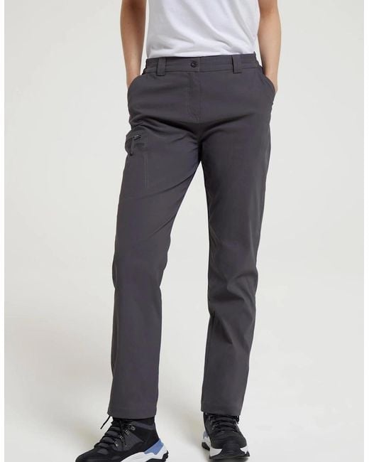 Mountain Warehouse Blue Ladies Stretch Short Hiking Trousers