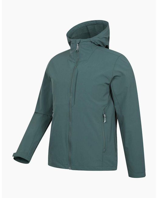 Mountain Warehouse Green Retreat Packable Soft Shell Jacket for men