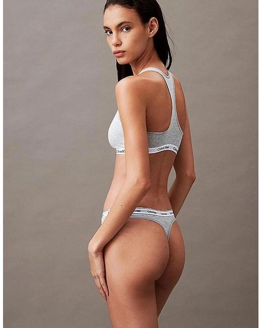 Calvin Klein Black 3-Pack Modern Logo Thongs