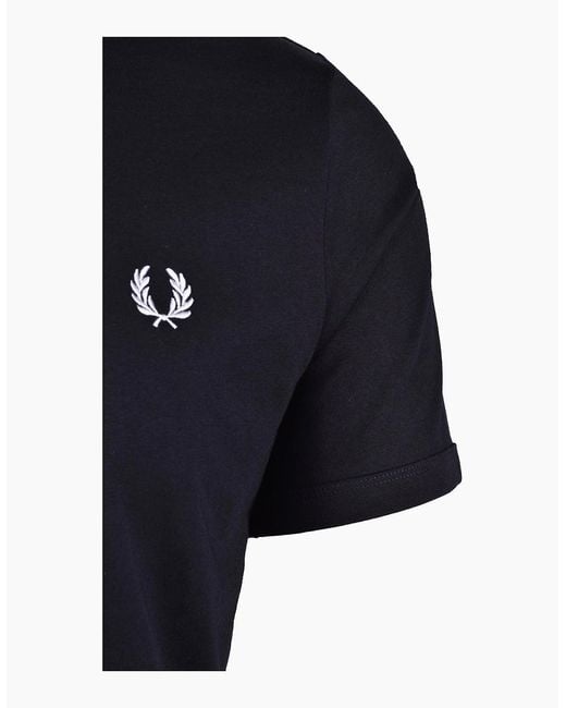 Fred Perry Black Ringer T-Shirt for men