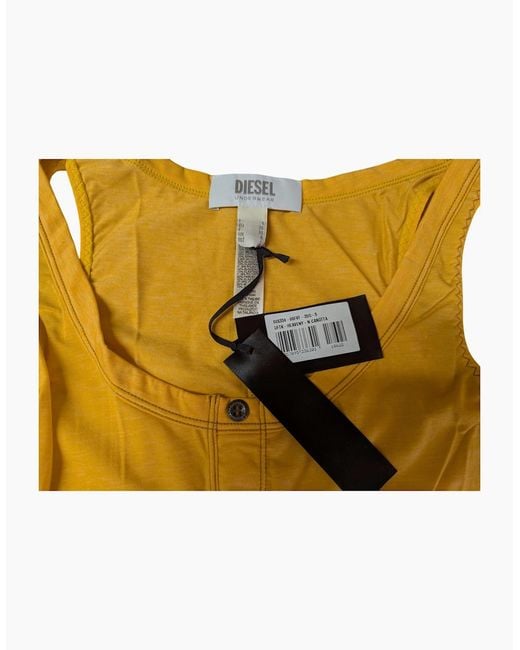 DIESEL Yellow 00Fvf Top Casual Vest Tank