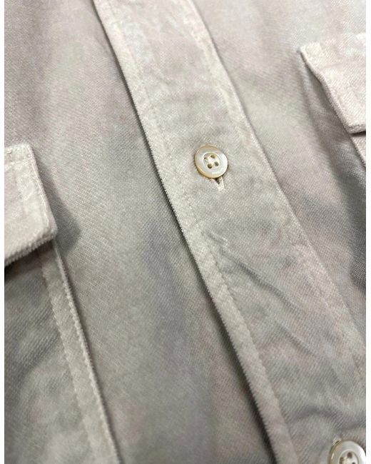 Boglioli Natural Light Brushed Cotton Shirt for men