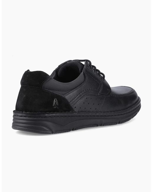 Hush Puppies Black Franklin Lace Up Shoe Leather Shoes for men