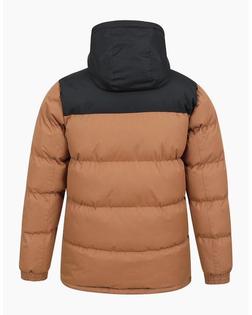 Mountain Warehouse Brown Snow Borg Lined Padded Jacket for men