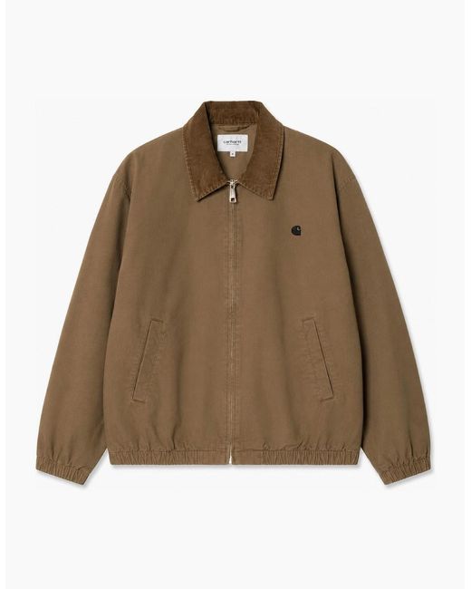 Carhartt Brown Madison Ripstop Jacket Dark Beech/ Garment Dyed for men
