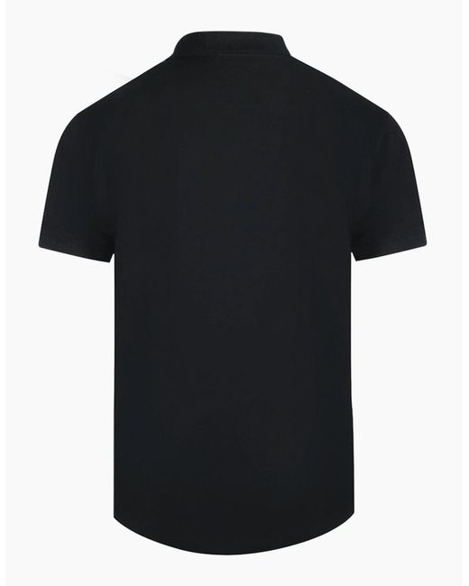 Roberto Cavalli Black Cavalli Class Vibrant Floral Logo Polo Shirt for men