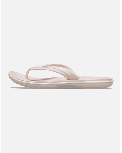 CROCSTM White Crocband Flip Thermoplastic Quartz Flip Flops