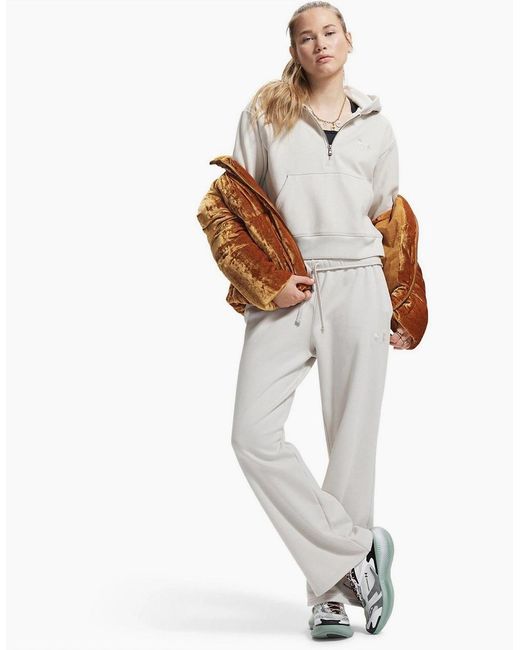 Under Armour White Icon Vida Fleece Tracksuit Bottoms
