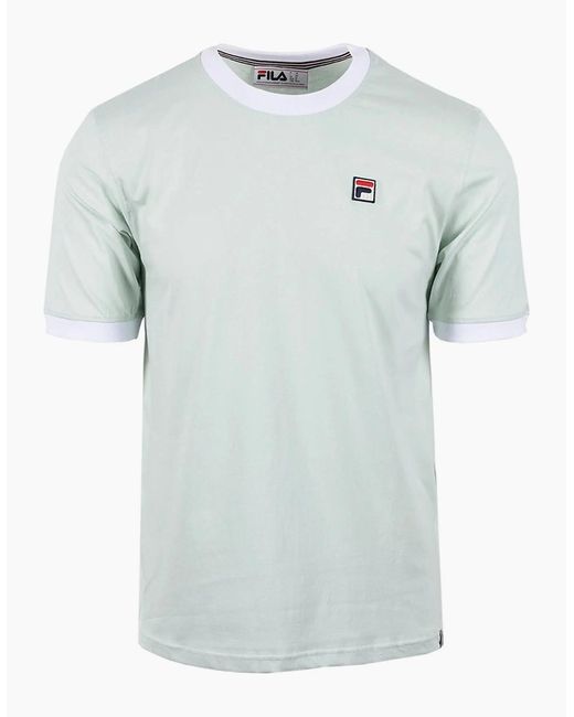 Fila Blue Marconi Essential Ringer T-Shirt Surf Spray for men