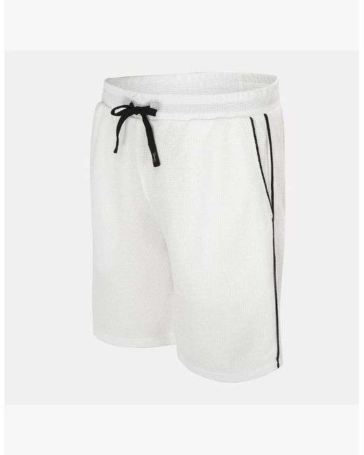 Fabric White Shorts for men