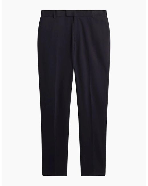Ted Baker Blue Rookt Slim Jersey Stretch Smart Trousers for men