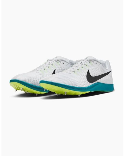 Nike Blue Zoom Rival Distance Track Running Spikes for men