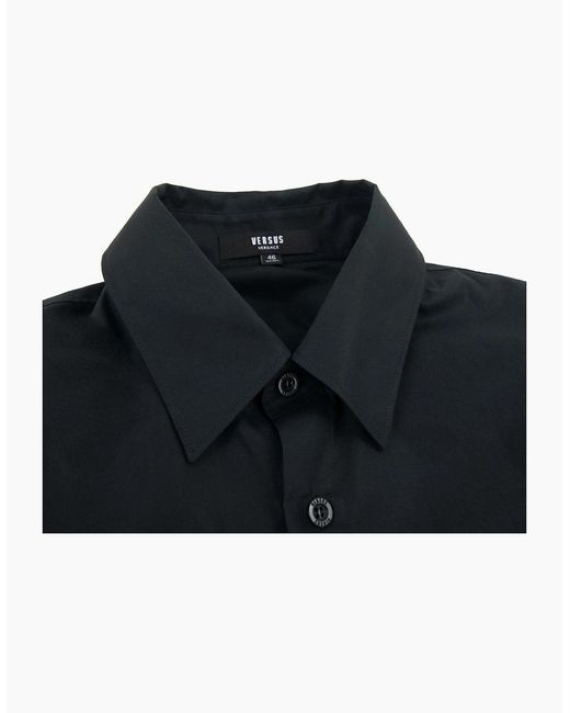 Versus  Blue Versace Versus Logo L/S Shirt for men