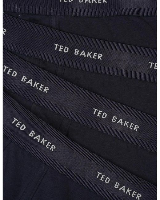 Ted Baker Blue 4 Pack Plain Design Trunk for men