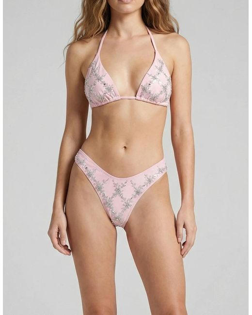 Oceanus Brown Rose Flattering Bikini Bottoms