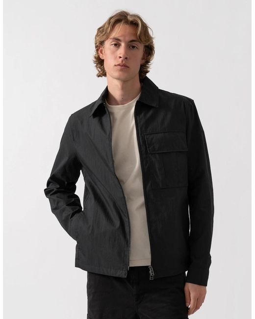 Belstaff Black Cargo Overshirt for men