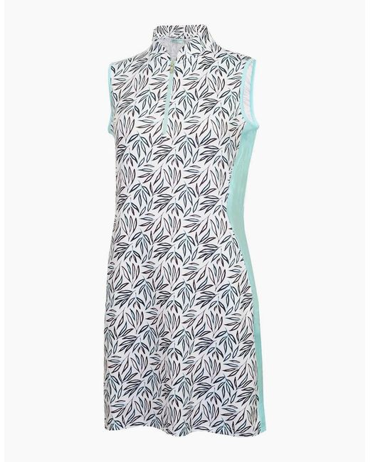 Calvin Klein Multicolor G Zip Neck Knee Length Shift Dress