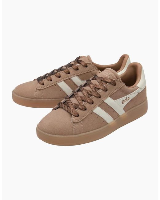 Gola Brown Aztec Trainers