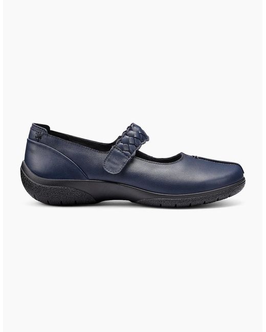 Hotter Blue Shake Ii Wide Fit Mary Jane Shoes