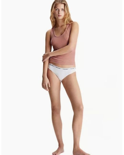 Calvin Klein White 3-Pack Modern Logo Bikini Briefs