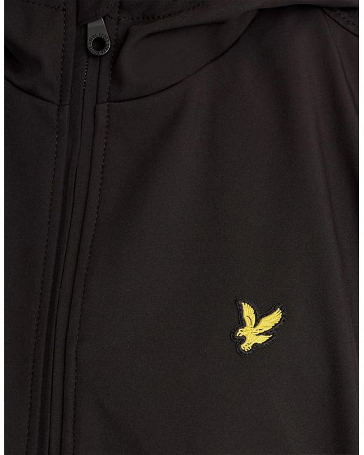 Lyle & Scott Black Mesh Lined Softshell Jacket for men