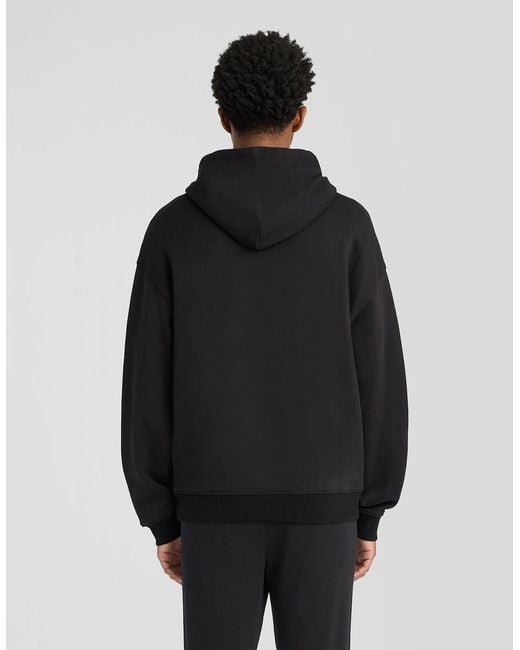Lyle & Scott Black Heavyweight Loopback Cotton Hoodie for men