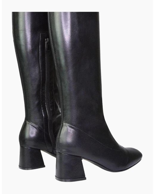 XY London Black Ladies Emmett Knee-High Boots