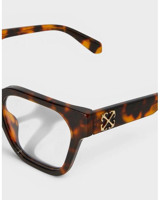 Off-White c/o Virgil Abloh Brown Arrow Eyewear Style Havana for men