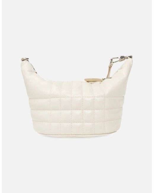 Burberry Natural Lola Crescent Quilted Leather Shoulder Bag