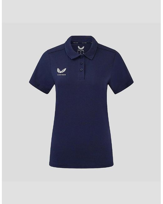 Castore Blue Short Sleeve Polo Shirt