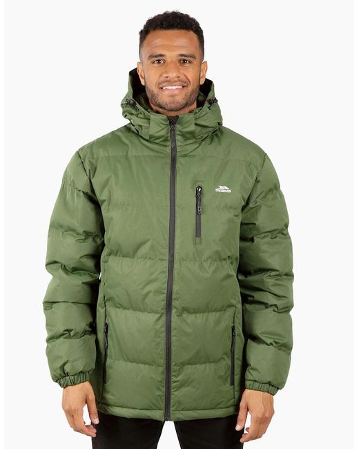 Trespass Green Clip Padded Jacket for men