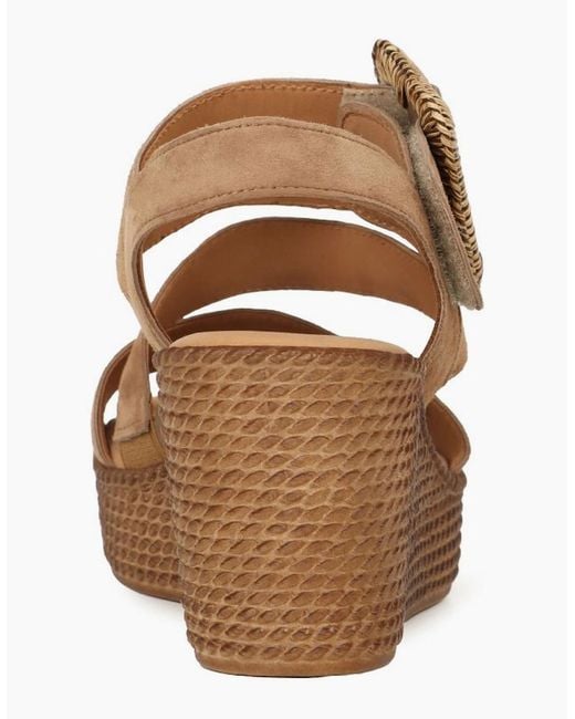Gabor Brown Embrace Wedge Sandal