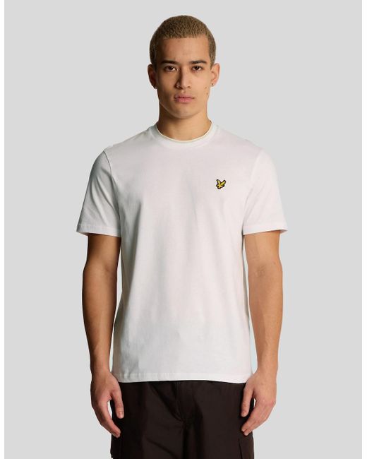 Lyle & Scott White Tipped T-Shirt for men
