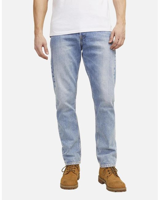 Jack & Jones Blue Chris Original Sbd 920 Relaxed Fit Jeans for men