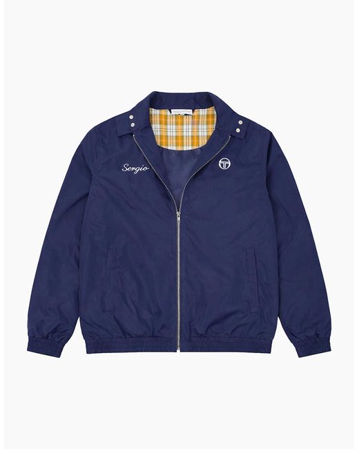 Sergio Tacchini Blue Brando Harrington Jacket Maritime for men