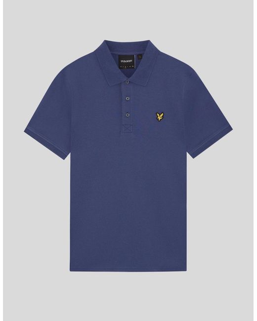 Lyle & Scott Blue Cotton Polo Shirt for men